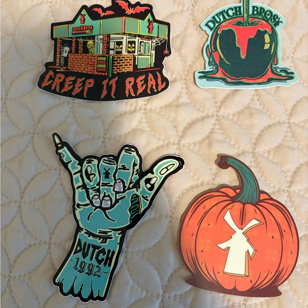 Dutch Bros Halloween Sticker Collection